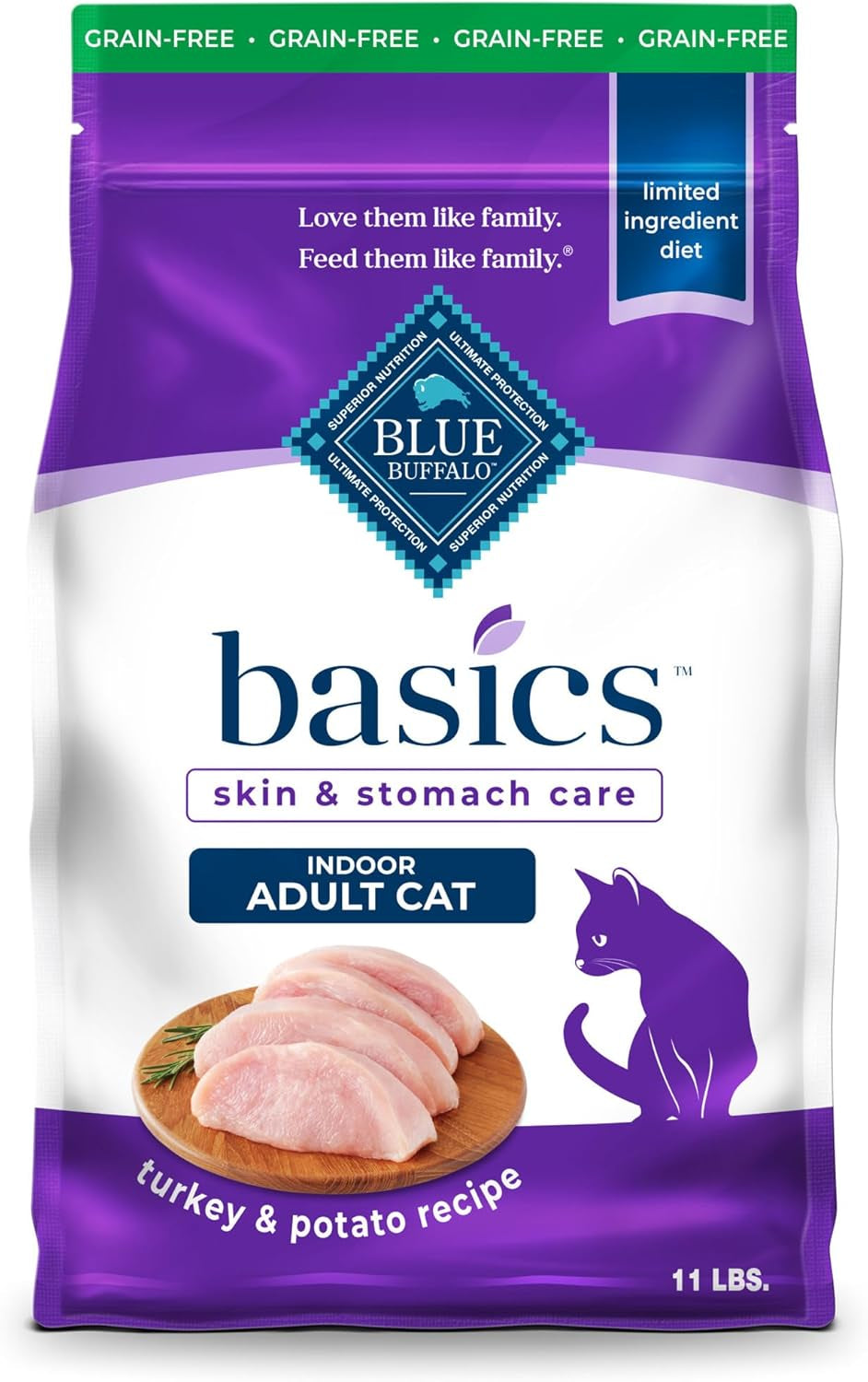 Basics Limited Ingredient Diet Grain Free, Natural Indoor Adult Dry Cat Food