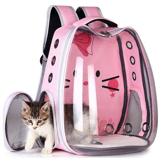 My Crazy Pawz, Pet Backpack Convenient Pet Space Bag Breathable Shoulder Cat Bag Dog Bag